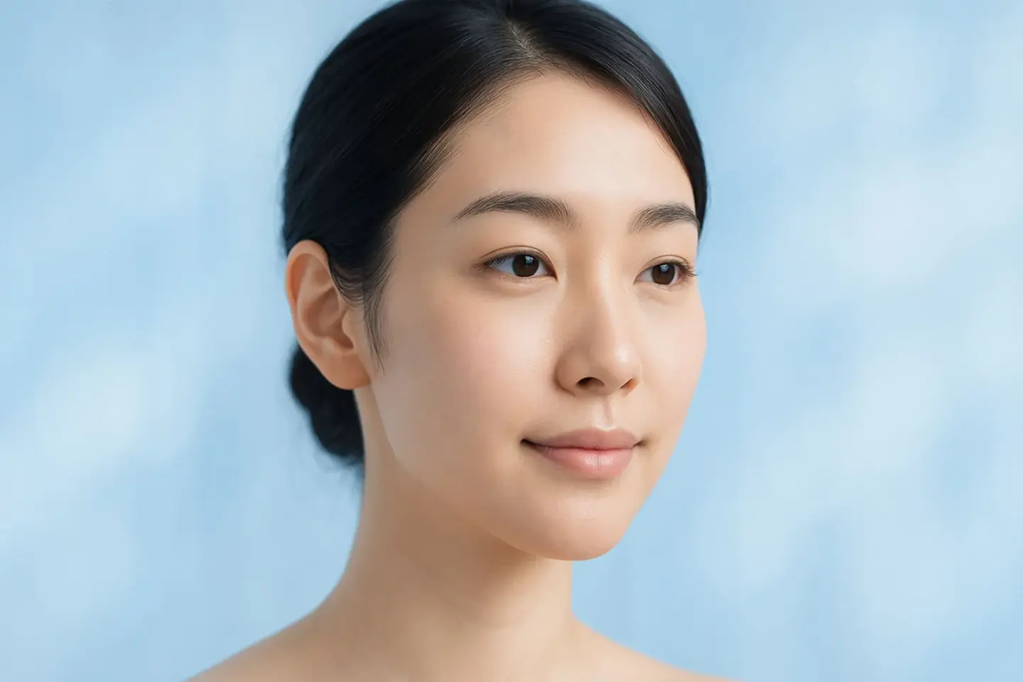 ニキビ跡治療で肌がきれいになった女性のイメージ