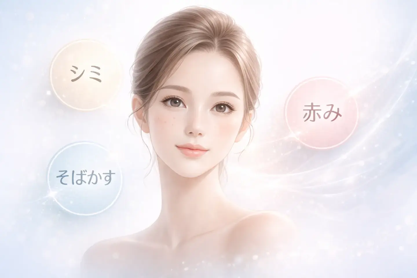 フォトフェイシャル（IPL）がシミ・そばかす・赤みに作用するイメージ画像