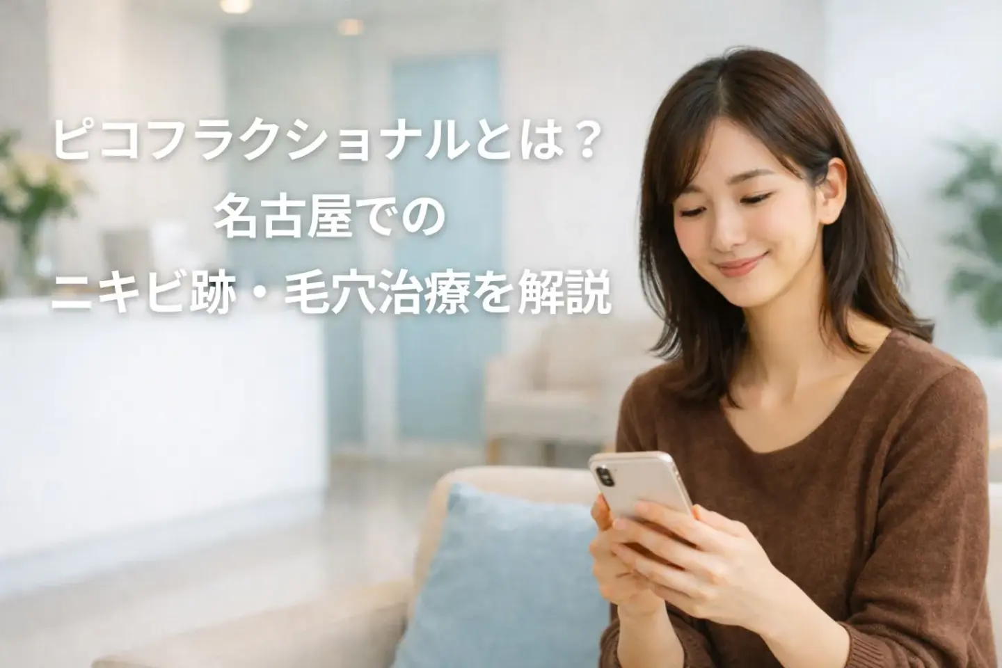 ピコフラクショナルとは？名古屋でニキビ跡・毛穴治療を検討する女性