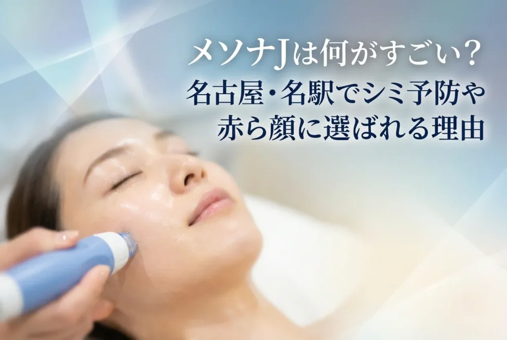 メソナJの施術イメージ｜名古屋・名駅でシミ予防や赤ら顔ケアに選ばれている美容導入治療