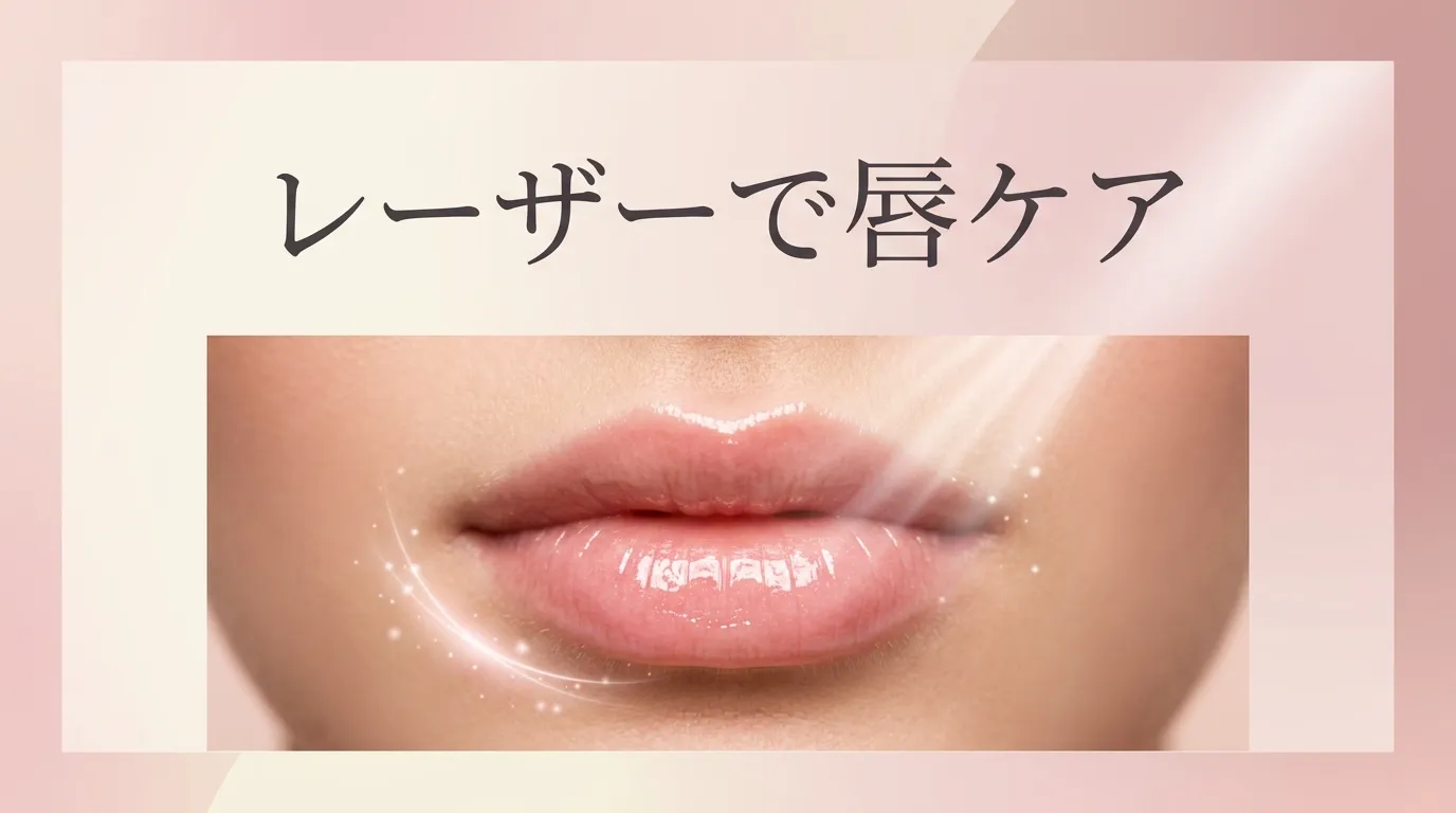 ツヤのある唇のアップと、リップレーズによる唇のハリやツヤへのアプローチを解説する見出し画像