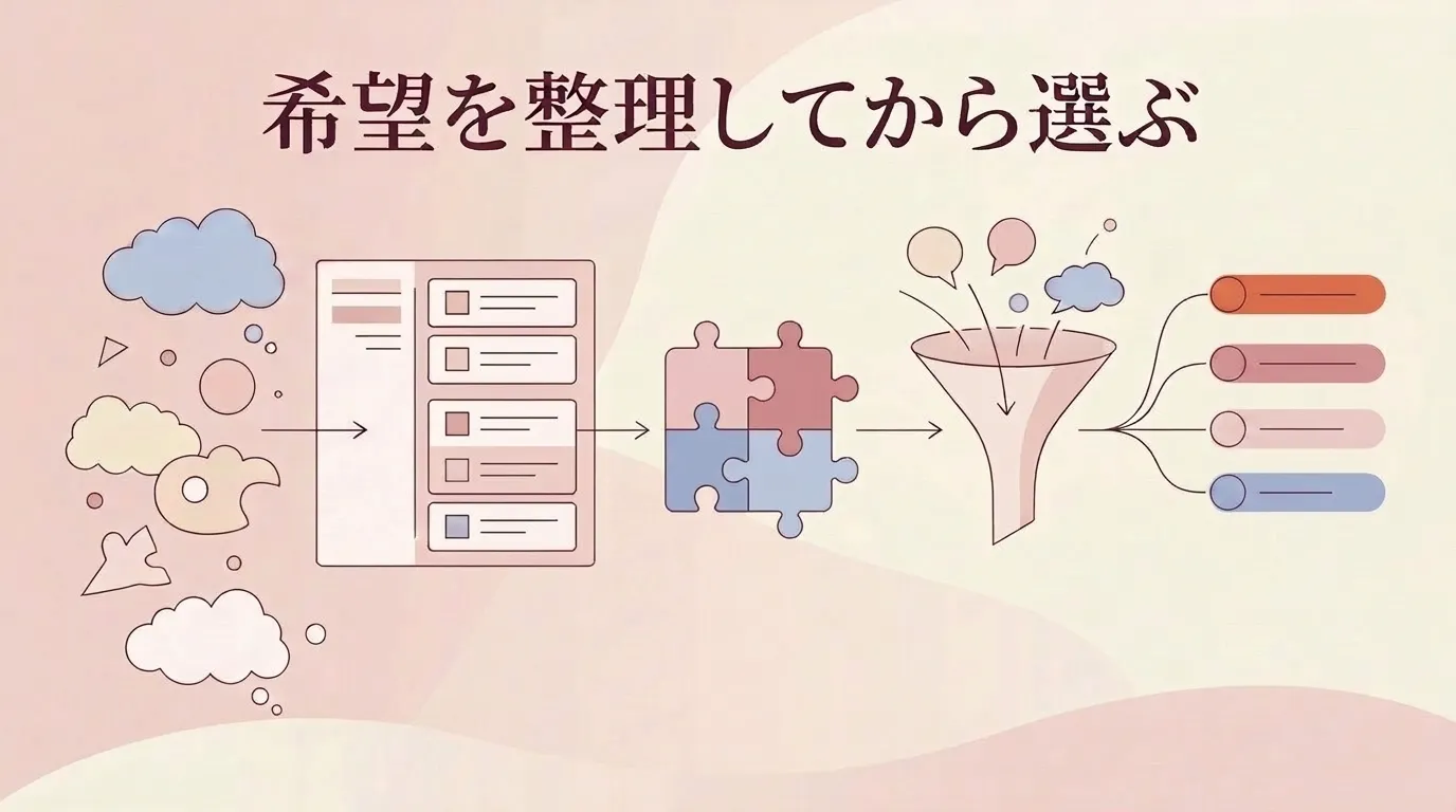 唇を自然にふっくら見せるために希望を整理し、自分に合うボリュームアップ方法を選ぶまとめ画像